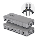 StarTech.com Docking Station USB-C de 2 Monitores HDMI - 4K 60Hz - Red Ethernet de 1Gbps - Dock Multipantalla - PD de 100W para 