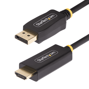 StarTech.com Cable Adaptador DisplayPort a HDMI de 2m con Conectores de Agarre - 4K 60Hz con HDR - Conversor de Vídeo Activo DP 