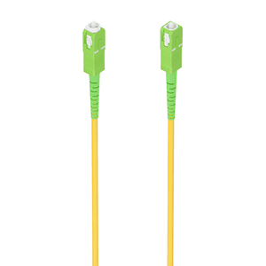 AISENS Cable Fibra Óptica Latiguillo G657A2 3.0 9/125 SMF Simplex CPR DCA LSZH, SC/APC-SC/APC, Amarillo, 3.0m
