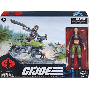 Hasbro G.I. Joe Classified Series #194 Zanya y vehículo Dreadnok Chameleon (Swamp Skier)