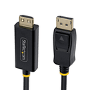 StarTech.com Cable Adaptador DisplayPort a HDMI de 1m con Conectores de Agarre - 4K 60Hz con HDR - Conversor de Vídeo Unidirecci