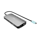 i-tec USB-C Metal Nano 3x Display (DP, HDMI and VGA) Docking Station + Power Delivery 100 W