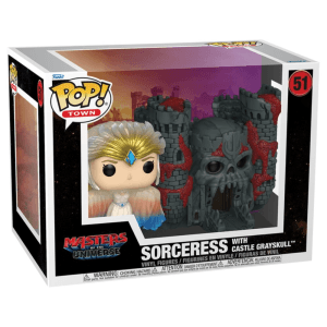 Figura POP Town Masters of the Universe Sorceress with Castle Grayskull Live Action