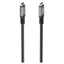 AISENS Cable USB 3.2 Gen2 Aluminio 10Gbps 8K@30Hz 5A 100W E-Mark, Tipo USB-C/M-USB-C/M, Negro, 5.0m