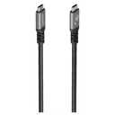 AISENS Cable USB 3.2 Gen1 Aluminio 5Gbps 4K@60Hz 3A 60W E-Mark, Tipo USB-C/M-USB-C/M, Negro, 10M