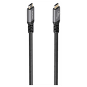 AISENS Cable USB 3.2 Gen2x2 Aluminio 20Gbps 8K@30Hz 5A 100W E-Mark, Tipo USB-C/M-USB-C/M, Negro, 3.0m