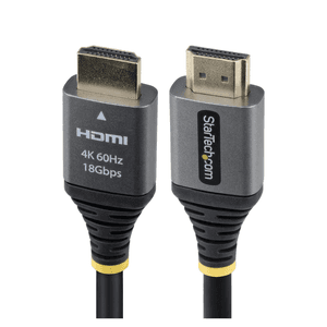 StarTech.com Cable HDMI 2.0 Certificado Premium de Alta Velocidad de 1,5m - 4K 60Hz/ 1440p 144Hz - Cable HDMI 2.0 con HDR10 ARC 
