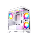 XYZ TITANIUM VIEW LITE Cristal Templado, 6x Ventiladores A-RGB de 120 mm, PWM, Controlador Integrado, Diseño Panorámico 2D, Tipo