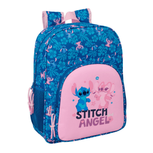 Mochila Angel Stitch Disney 38cm adaptable