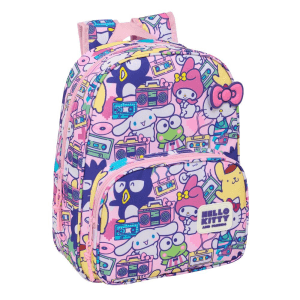 Mochila Hello Kitty Friends 34cm adaptable