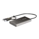 StarTech.com Adaptador USB-C a HDMI Doble - USB Tipo C a 2 Monitores HDMI - 4K 60Hz - Entrega de Alimentación PD de 100W con Pas