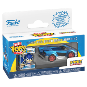 Figura Bitty POP Ride Sonic The Hedgehog Sonic and Speed Star w Sonic Lightning