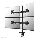Neomounts DS60-600BL2-2 Soporte de monitor cuádruple 10-32"