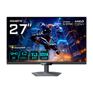 GIGABYTE M27Q2 QD Monitor Gaming 27” QHD - 2560 x 1440, 200Hz, 1ms, 350 cd/m², FreeSync Premium, Display HDR400, HDMI 2.0, Displ