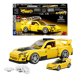 Set de Construccion Hot Wheels Speed Series Mattel Brick Shop Building Set 1/32 07 Honda S2000