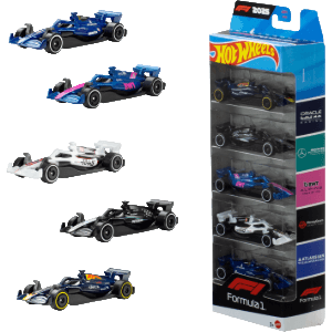 Pack de 5 vehículos Hot Wheels F1
