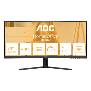 AOC B3 CU34B3E pantalla para PC 86,4 cm (34") 3440 x 1440 Pixeles Wide Quad HD LED Negro