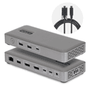 StarTech.com 208UE-USB4-DOCK base para portátil y replicador de puertos Alámbrico Gris
