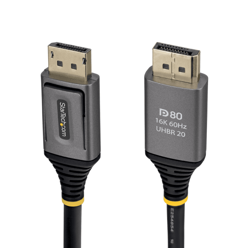 StarTech.com DP21V-50C-DP80-CABLE cable DisplayPort 0,5 m Negro