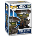 Figura POP Star Wars The Mandalorian Grogu Embo Keibu