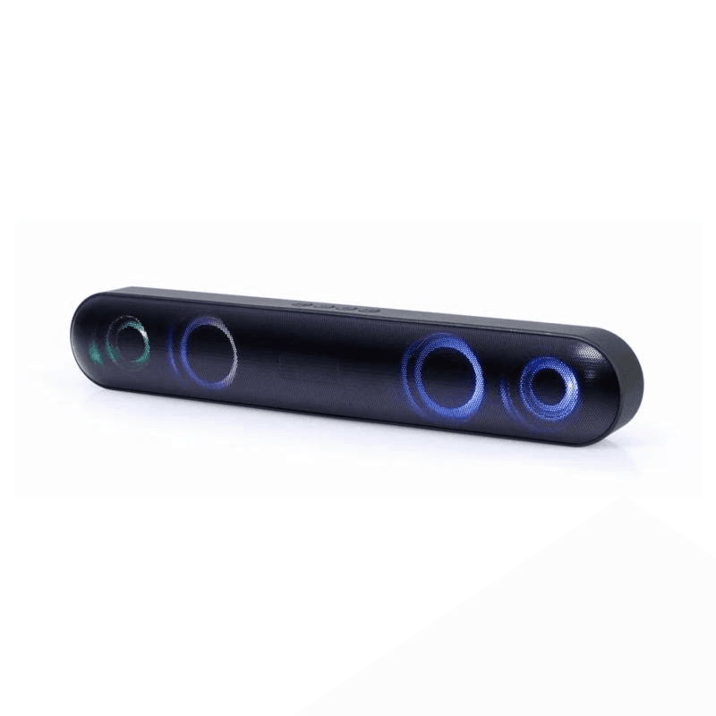 Gembird SPKBT-BAR400L altavoz soundbar Negro 2.0 canales 10 W