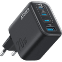 Anker Zolo Charger 70W 4 puertos, cargador Negro