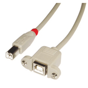 Lindy 31800 cable USB 0,5 m USB B 0,48 Gbit/s Gris
