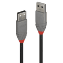 Lindy 36694 cable USB USB 2.0 3 m USB A 0,48 Gbit/s Negro, Gris
