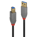 Lindy 36742 cable USB USB 3.2 Gen 1 (3.1 Gen 1) 2 m USB A USB B 5 Gbit/s Negro, Gris