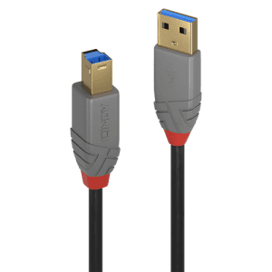 Lindy 36744 cable USB USB 3.2 Gen 1 (3.1 Gen 1) 5 m USB A USB B 5 Gbit/s Negro