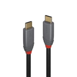Lindy 36901 cable USB 1 m USB C 10 Gbit/s Negro, Gris