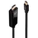 Lindy 36928 adaptador de cable de vídeo 3 m Mini DisplayPort HDMI tipo A (Estándar) Negro