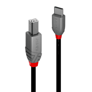 Lindy 36942 cable USB USB 2.0 2 m USB C USB B 0,48 Gbit/s Negro