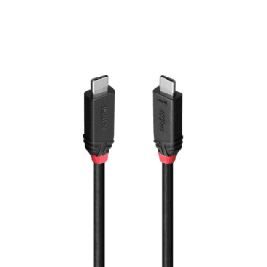 Lindy 37000 cable USB USB4 Gen 3x2 0,5 m USB C 40 Gbit/s 240 W Negro