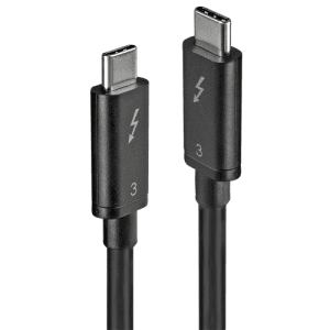 Lindy 41555 cable Thunderbolt 0,5 m 40 Gbit/s Negro