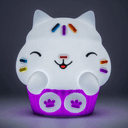 Luz silicona recargable SquishyGlo Cakey Cat La casa de muI±ecas de Gabby
