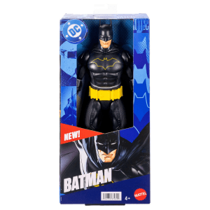 DC Comics Figura de acción de Batman de 30,48 cm de DC, traje con armadura negro, 7 puntos de articulación