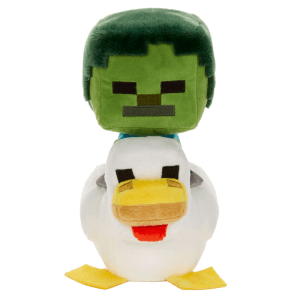 Minecraft Peluche de Jinete avícola zombi de , muñeco blandito coleccionable de 20,32 cm inspirado en el personaje del videojueg