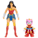 Figura Amy Wonder Woman Sonic The Hedgehog x Dc Comics