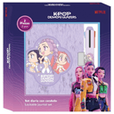 Set diario boligrafo 4 colores Chibi Kpop Demon Hunters