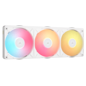 Corsair iCUE LINK RX360 II Unified Frame RGB PWM PC Fans Starter Kit Carcasa del ordenador Refrigerador de aire 12 cm Blanco 1 p