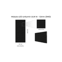 UNILUMIN MODULE 150X3375 FOR CABINET ULW III 15 LED SDM 3IN1 SIZE 600X3375 MM BRIGHTNESS 600 NITS REFRESH RATE 3840HZ MAINT
