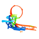 Hot Wheels Action Conjunto de pista de acrobacias Choque en el aire de con coche de juguete metálico a escala 1:64 y propulsor m