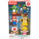 Fisher-Price Little People Conjunto con 6 figuras de My Mario de para niños y niñas en edad preescolar