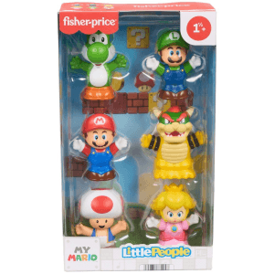 Fisher-Price Little People Conjunto con 6 figuras de My Mario de para niños y niñas en edad preescolar