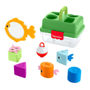 Fisher-Price Caja de pesca Encaja y guarda del Bosque de la amistad de , juguete para bebés con 6 bloques de formas y red de pes