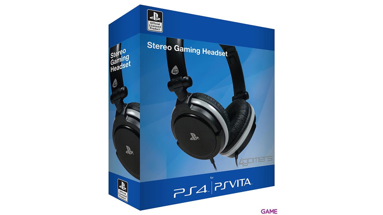 Auriculares 4Gamers Pro 4-10 Negros -Licencia Oficial-