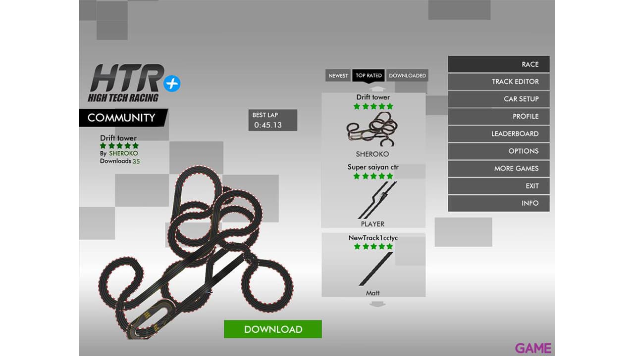 HTR + Slot Car Simulation