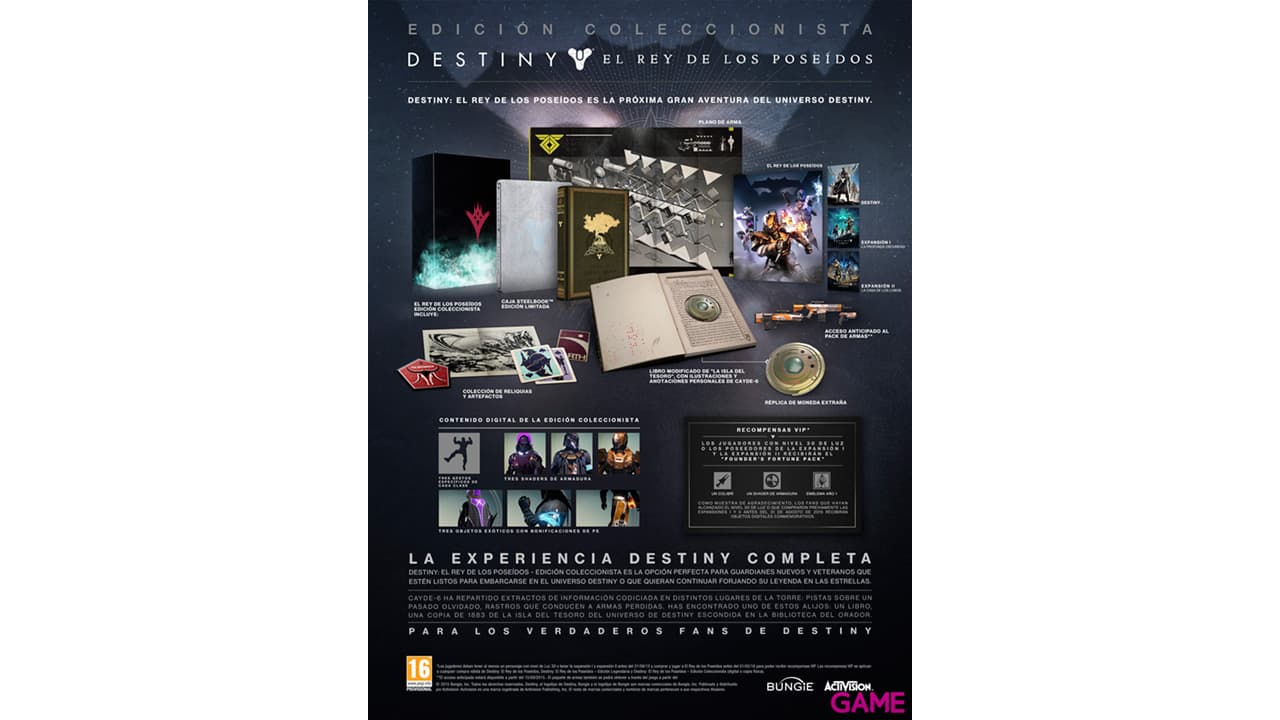 Destiny: El Rey de los Poseídos Ed. Coleccionista
