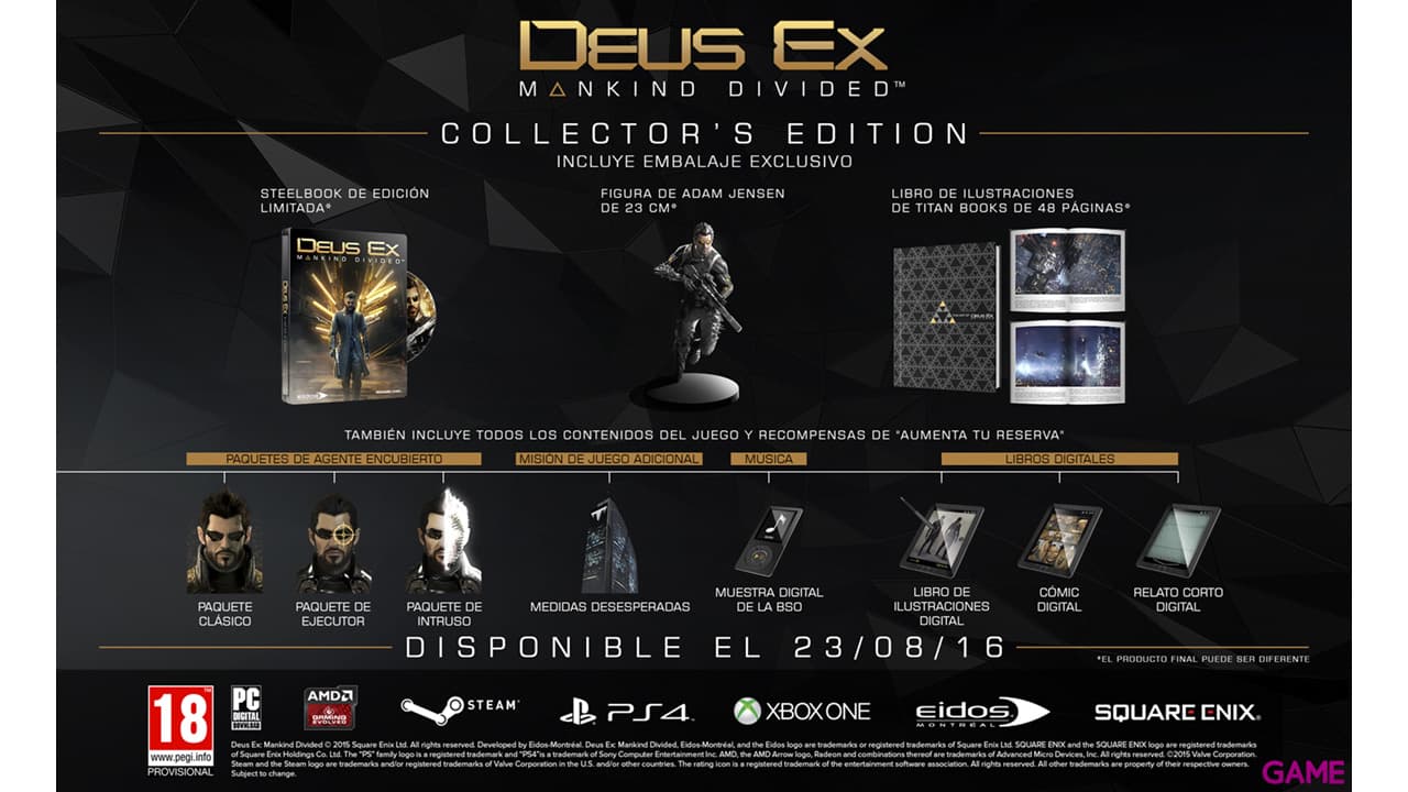 Deus Ex: Mankind Divided Collectors Edition